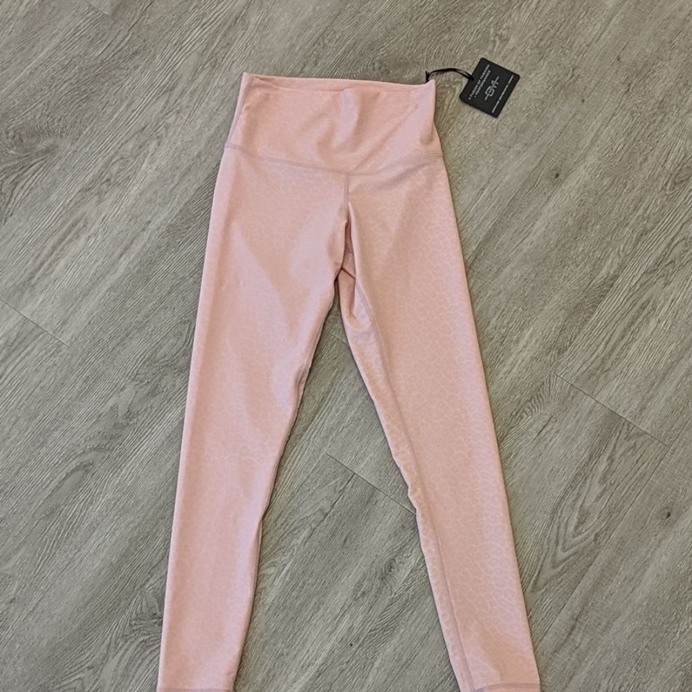 Pink leopard DYI brand leggings